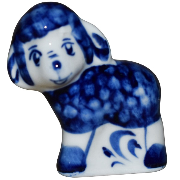 Овечка гжель